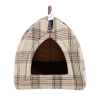 Lit pour chat de taille personnalisée en mousse haute densité facile à plier lits pour chat de compagnie à carreaux