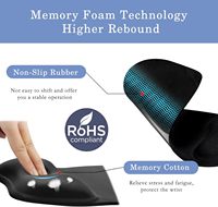 Tapis de souris ergonomique 3D avec repose-poignet en silicone antidérapant, motif dessin animé japonais personnalisé, pour jeux sur ordinateur