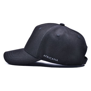Gorra de Béisbol de 5 Paneles con Logotipo de Alta Frecuencia, Gorras Deportivas Personalizadas Negras, Gorras de Béisbol de Algodón con Hebilla de Metal - Product Image 5
