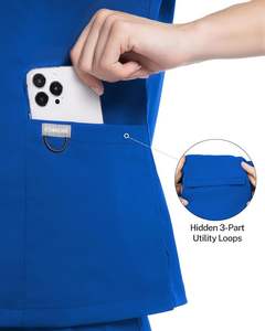 Blouse médicale chirurgicale d'infirmière réutilisable personnalisable uniforme réédité en usine pour le personnel hospitalier et les vêtements de travail en pharmacie - Product Image 4