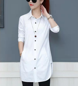 Grosir Pabrik kaus kasual wanita atasan blus lengan panjang wanita baru - Product Image 6