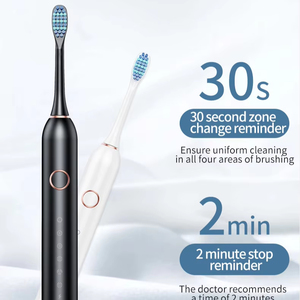 Brosses à dents rotatives rechargeables pour adultes avec têtes de brosse souples - Product Image 2