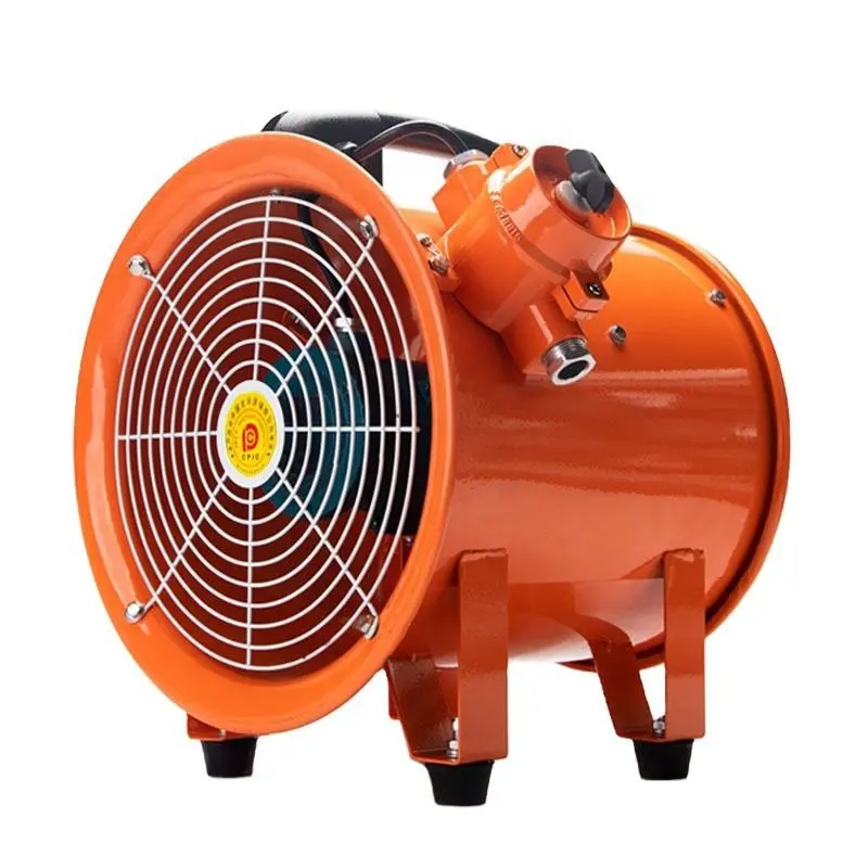 Воздушный вытяжной вентилятор, портативный вентиляционный вентилятор, алюминиевая крыльчатка с гибким воздуховодом, промышленный вентилятор Axia
