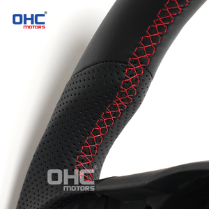 Volant en Cuir Intégral en Stock EU pour <span class=keywords><strong>Cupra</strong></span> Seat <span class=keywords><strong>Leon</strong></span> Mk3 2013-2019 avec Trous pour Palettes - Product Image 2