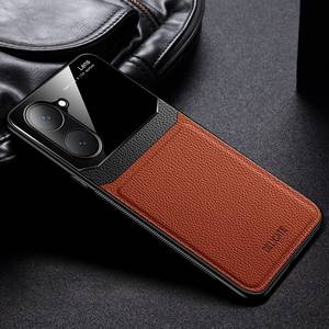 Étui de protection pour téléphone avec texture en cuir pour <span class=keywords><strong>vivo</strong></span> V20 SE V21 Y70S Y50 Y20 T1 NEX 3, protection de l'appareil photo, coque arrière antichoc - Product Image 1