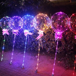 <b>LED</b> Bobo Balloons Light up Balloons Clear Helium Bubble Glow Balloons with String Lights for Birthday Wedding Decoration - Product Image 5