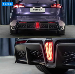 Kit de Carrocería de Nuevo Diseño para Tesla Model Y, Estilo Yofer, Piezas de Auto, Lip Delantero, Difusor Trasero, Faldones Laterales, Material PP, Conversión - Product Image 3
