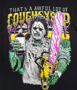 T-shirt ALOCS Halloween Chainsaw COUGH SYRUP, <span class=keywords><strong>Abbigliamento</strong></span> Streetwear <span class=keywords><strong>Hip</strong></span> <span class=keywords><strong>Hop</strong></span>, Produttori di <span class=keywords><strong>Abbigliamento</strong></span> 100% Cotone Personalizzato - Product Image 4