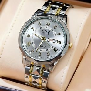 Montre à quartz avec bracelet en acier, montre en alliage résistante à l'eau, montre-bracelet pour homme, pour le commerce d'exportation - Product Image 6