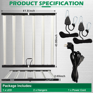 Barre de culture LED commerciale Lucius 720W, spectre complet, dimmable, avec puces Lm301h Lm301b - Product Image 2