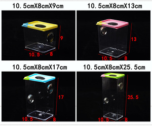 Reptilien zucht box Transparenter Reptilien tank Terrarium Insekten spinnen Eidechse Frosch Schildkröte Fütterung sbox - Product Image 2