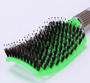 Brosse à cheveux professionnelle pour <span class=keywords><strong>coiffeur</strong></span>, peigne incurvé grand format, brosse à palettes pour femmes avec poils et nylon, outils de coiffure pour salon - Product Image 4