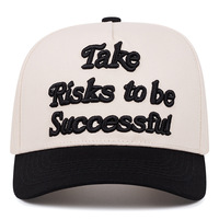 Gorra de Béisbol Unisex OEM 100% Algodón, Personalizada con Bordado 3D, Deportiva, de 5 Paneles, con Visera Curva, Dos Tonos, Ajustable con Cierre a Presión