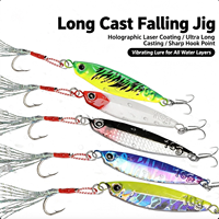 Lead Fihs Long Cats FluttereJig, Desain Pegasus, untuk Ikan Bass, Ikan Mackerel Spanyol & Ikan Mandarin
