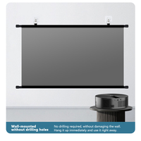 Écran de projection anti-lumière Topleo, pliable, blanc, à grille, écran de projection portable sur trépied, écran de projection ALR sur pied