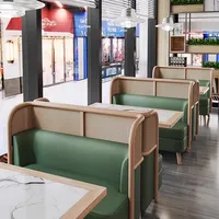 Ensemble de table et de chaises de salle à manger modernes en bois massif pour cafés, restaurants et hôtels