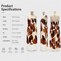 Robe longue moulante écologique à taille haute, imprimé floral numérique, col rond, pour l'été