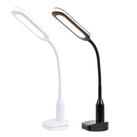 Lampe de bureau créative multifonctionnelle pour dortoir chambre à coucher étudiant apprenant protection des yeux lampe à pince de lecture