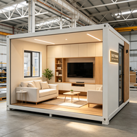 Furnitur Ruang Tamu Prefabrikasi Mewah Desain Kustom Modular untuk Vila Rumah Prefab
