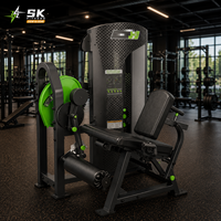 Machine de musculation commerciale SK à charges guidées, double fonction 2-en-1 (extension et flexion assis des jambes), pour le renforcement des membres inférieurs