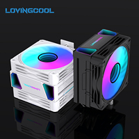 Refroidisseur CPU LOVINGCOOL, ventilateur de 12 cm, dissipateur thermique ARGB, faible bruit, pour boîtier PC, kit de refroidissement, livraison rapide, nouveau, en stock, prix de gros