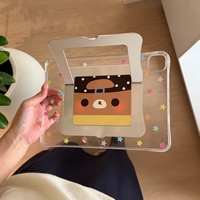 Étui de protection anti-chute pour tablette Meracly, motif étoiles et pois colorés, compatible avec iPad Air 5 10,9 pouces / 8,3 pouces / 12,9 pouces