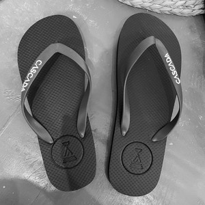 Claquettes de plage et de salle de bain en caoutchouc pour hommes, avec logo personnalisé, imprimé à la demande, été, style havana - Product Image 2