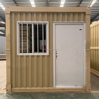 Casa Contenedor Plegable de Panel Sándwich de Acero Prefabricado, Casa Modular de Fácil Instalación y Desmontable con 1 Año de Garantía