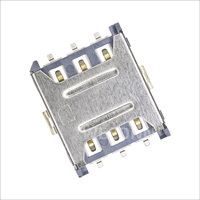 Connecteur de carte Nano SIM WECONN WL-SIM135-NA1 6PIN+0 H=1.35mm Push-Pull, certifié ISO9001 et IATF 16949, personnalisable