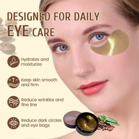 Patchs Anti-Cernes et Anti-Poches au Collagène et Caféine pour le Contour des Yeux, Marque Blanche