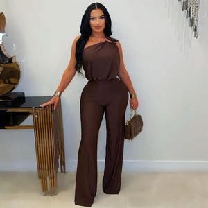 CX7578 Tuta Intera Monospalla Aderente con Gamba Larga per <span class=keywords><strong>Donna</strong></span> in Raso Tinta Unita <span class=keywords><strong>Elegante</strong></span> per Feste 2026 - Product Image 6