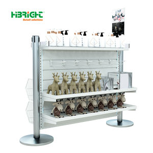 Soporte de exhibición independiente de 3 estantes de metal resistente personalizable para aumentar las ventas de la cola de pago con el ensamblaje requerido de la herramienta - Product Image 4