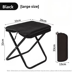 Silla Plegable <span class=keywords><strong>de</strong></span> Acero al Carbono para Camping, Ligera y Portátil (570g), Ideal para Jardín, Pesca y Espera - Product Image 3