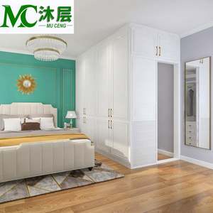 French Style Custom Built-<b>in</b> Closet Organizer Walk-<b>in</b> Storage System Design for Clothes <b>Sideboard</b> <b>in</b> Armoire Chambre Style - Product Image 2