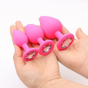 Satu Set Ukuran S M L  Sumbat Pantat Silikon & Pelatih Prostat, Mainan Seks Anal untuk Pria & Wanita, Alat Seksual - Product Image 2