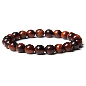 <span class=keywords><strong>Bracciale</strong></span> in Pietra Naturale con Perle di Cristallo Rotonde da 6mm, 8mm, 10mm in <span class=keywords><strong>Ametista</strong></span>, Quarzo Rosa, Turchese, Onice e Agata per <span class=keywords><strong>Donna</strong></span> e Uomo - Product Image 2