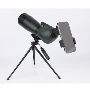 Longue-vue 25-75X avec oculaire rotative, mise au point à 6 m, blindage en caoutchouc et adaptateur pour téléphone pour l'observation en extérieur - Product Image 1