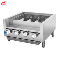 Grill à brochettes professionnel en acier inoxydable pour comptoir, disponible en 16/24/30/36/48/60/72/84 pouces (ECB-24KB)