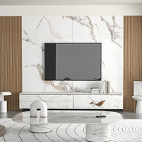 Bingjie pvc marbre panneau mural alternatif laminas de pvc marmol uv panneau de marbre pour fond de télévision