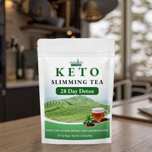 Té Adelgazante <span class=keywords><strong>KETO</strong></span> Herbal Bajo en Grasas, Venta al por Mayor, Té de Flores Orgánico Desintoxicante de <span class=keywords><strong>28</strong></span> Días, Caja de 3g*<span class=keywords><strong>28</strong></span> para Adultos, Pérdida de Peso - Product Image 2