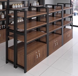 Modern Customized Commercial Corner Floor <b>Standing</b> Metal Powder Coated for Freestanding Easy Assembly Display Shelves for - Product Image 6