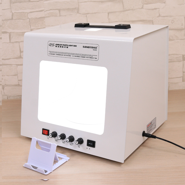 New Led Photography Video Led Box Display TB300 Led  Photography Light Box 30cm Mini Portable Box for Photography Video