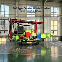 Broyeur de bois mobile diesel hors réseau 236HP avec moteur Huadong, type chenillé, capacité de 6-10T/H pour branches et bambou