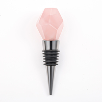 Bouchon de bouteille de vin en pierre précieuse, accessoires de bar, en cristal, rose, quartz transparent, whisky sous vide, vente en gros,