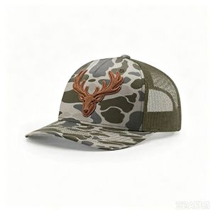 Casquette de chasse camouflage pour sports de plein air, personnalisable, en toile 6 panneaux, à visière courte, pour adulte, faible MOQ 100 pièces, fabriquée au Vietnam - Product Image 2