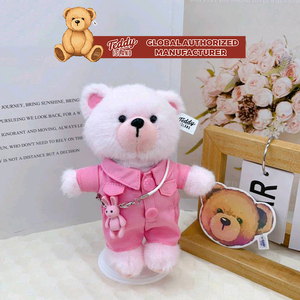 Teddy ISLAND Peluche con Occhiali e Accessori Jeans Blu alla Moda, Autorizzazione Globale - Product Image 5