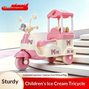 Nuevo Modelo 2026, Coche de Juguete con Forma de Camión de Helados para Niños, Triciclo de Plástico para Niños de <span class=keywords><strong>1</strong></span> a 5 Años con Luces y Música - Product Image 4