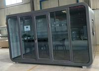Cabine Apple modulaire préfabriquée de luxe capsule spatiale conteneur maison espace commercial modèle c70 e7 avec 2 chambres à coucher