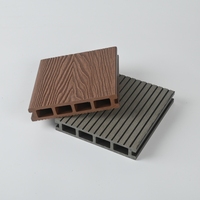 Planches de terrasse en composite WPC co-extrudé lisses, imperméables, résistantes au feu, pour extérieur, jardin, patio, certifiées CE