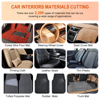 Machine de découpe automatique CNC AOL sans moule pour housses de siège et tapis d'intérieur de voiture avec couteau oscillant